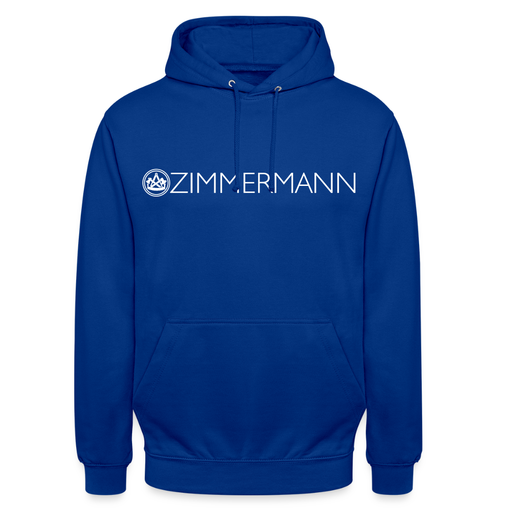 Unisex Hoodie "Zimmermann" Royalblau Unisex Hoodie {{ color }}