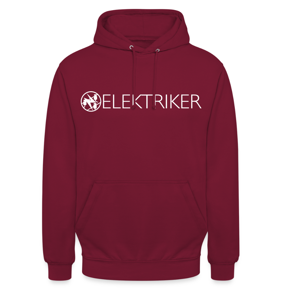 Unisex Hoodie "Elektriker" Bordeaux Unisex Hoodie {{ color }}