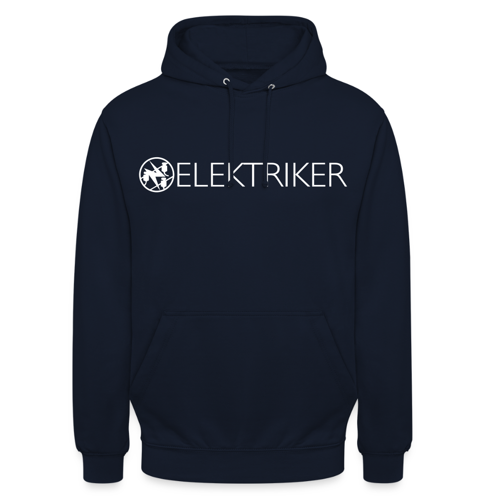 Unisex Hoodie "Elektriker" Navy Unisex Hoodie {{ color }}