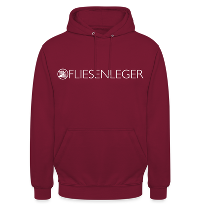Unisex Hoodie "Fliesenleger" Bordeaux Unisex Hoodie {{ color }}