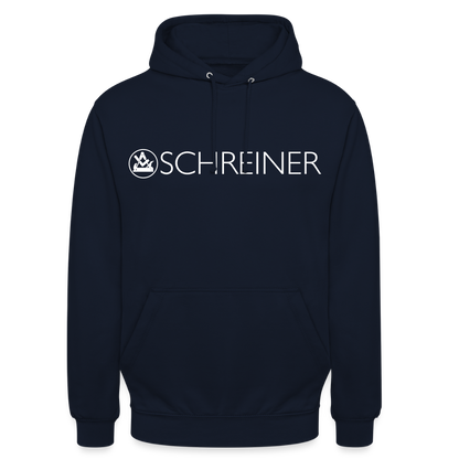 Unisex Hoodie "Schreiner" Navy Unisex Hoodie {{ color }}
