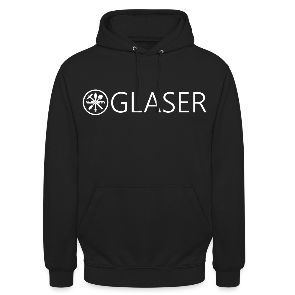 Unisex Hoodie "Glaser" Schwarz Unisex Hoodie {{ color }}