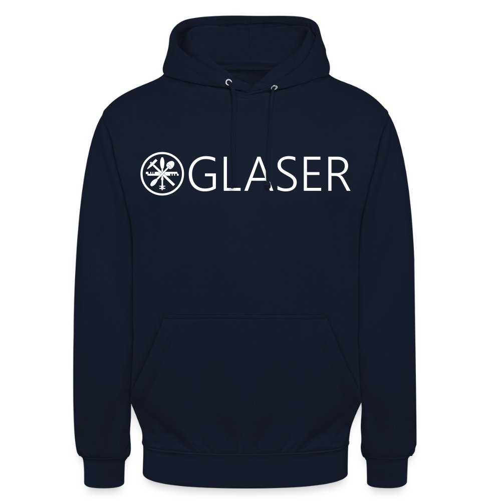Unisex Hoodie "Glaser" Navy Unisex Hoodie {{ color }}