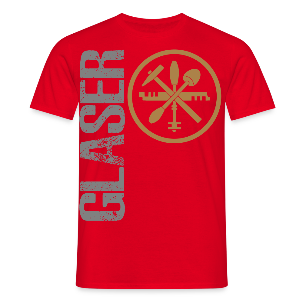 Unisex T-Shirt "Glaser" Rot Männer T-Shirt {{ color }}