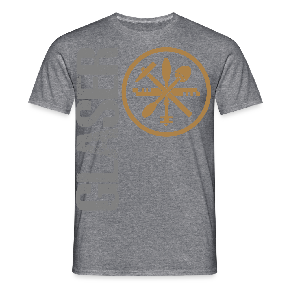 Unisex T-Shirt "Glaser" Graphit meliert Männer T-Shirt {{ color }}