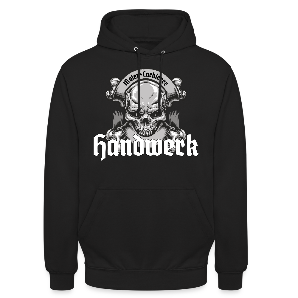 Unisex Hoodie "Skull-Maler/Lackierer" Schwarz Unisex Hoodie {{ color }}
