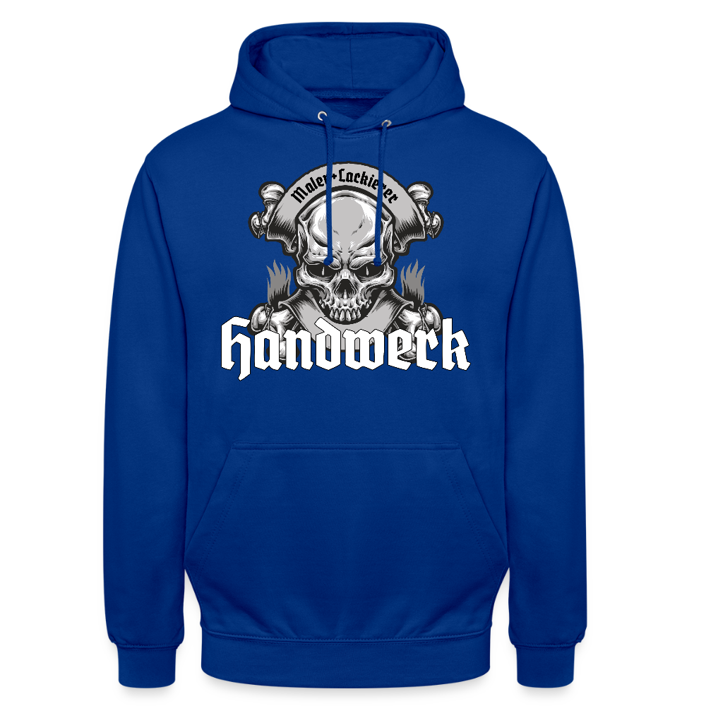 Unisex Hoodie "Skull-Maler/Lackierer" Royalblau Unisex Hoodie {{ color }}