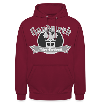 Unisex Hoodie "Maler/Lackierer" Bordeaux Unisex Hoodie {{ color }}