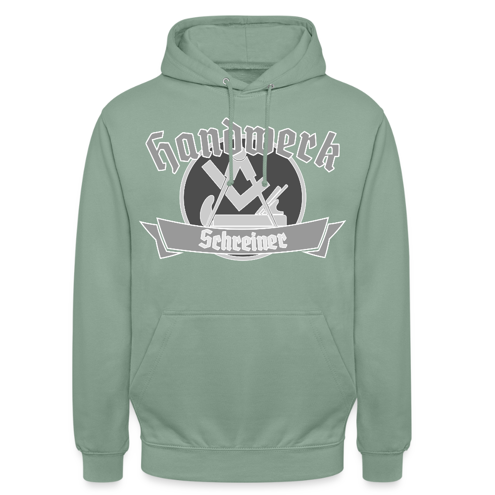Unisex Hoodie "Schreiner" Graugrün Unisex Hoodie {{ color }}