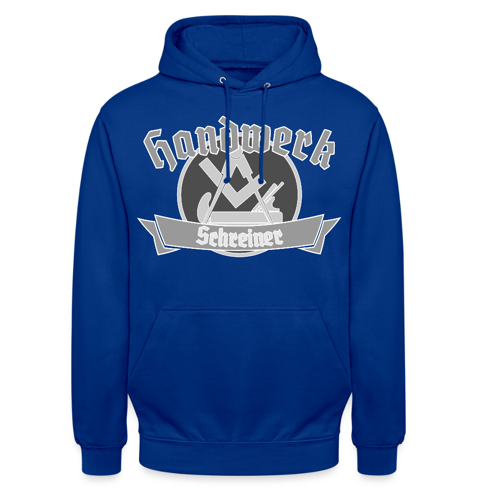 Unisex Hoodie "Schreiner" Royalblau Unisex Hoodie {{ color }}