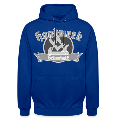 Unisex Hoodie "Schreiner" Royalblau Unisex Hoodie {{ color }}