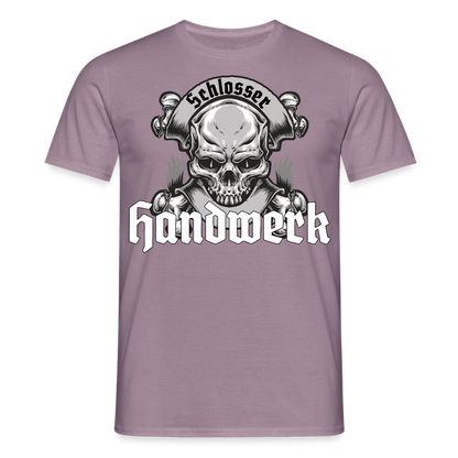 Unisex T-Shirt "Skull-Schlosser" Lilagrau Männer T-Shirt {{ color }}