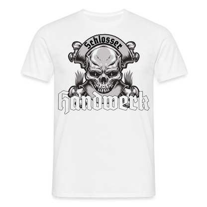Unisex T-Shirt "Skull-Schlosser" Weiß Männer T-Shirt {{ color }}