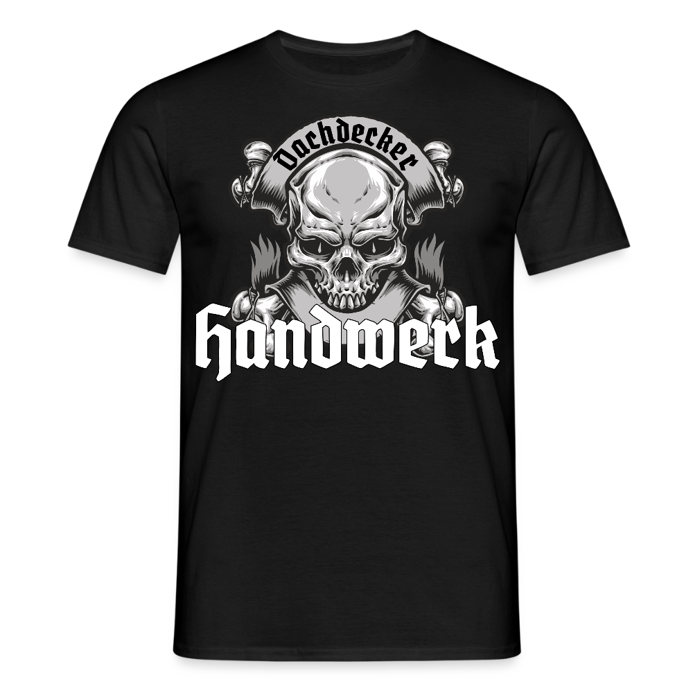 Unisex T-Shirt "Skull-Dachdecker" Schwarz Männer T-Shirt {{ color }}