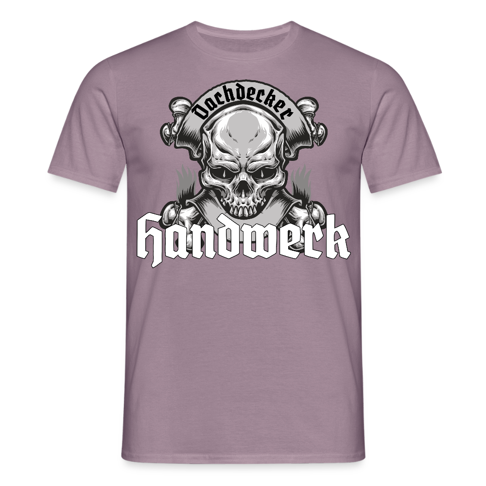 Unisex T-Shirt "Skull-Dachdecker" Lilagrau Männer T-Shirt {{ color }}