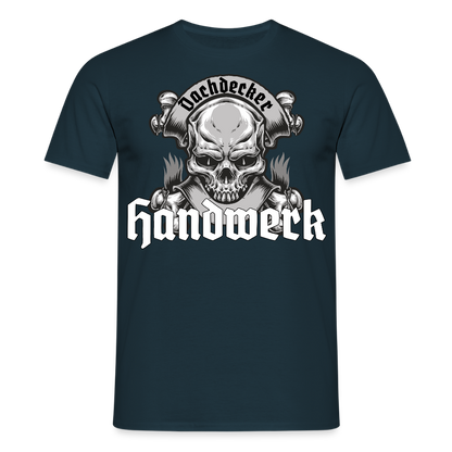 Unisex T-Shirt "Skull-Dachdecker" Navy Männer T-Shirt {{ color }}