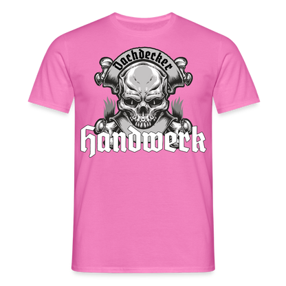 Unisex T-Shirt "Skull-Dachdecker" Pink Männer T-Shirt {{ color }}
