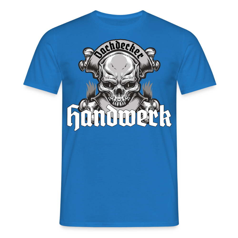 Unisex T-Shirt "Skull-Dachdecker" Royalblau Männer T-Shirt {{ color }}