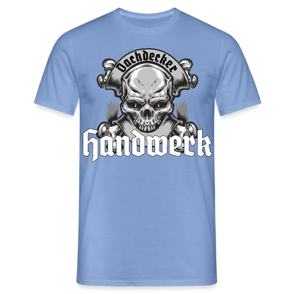 Unisex T-Shirt "Skull-Dachdecker" carolina blue Männer T-Shirt {{ color }}
