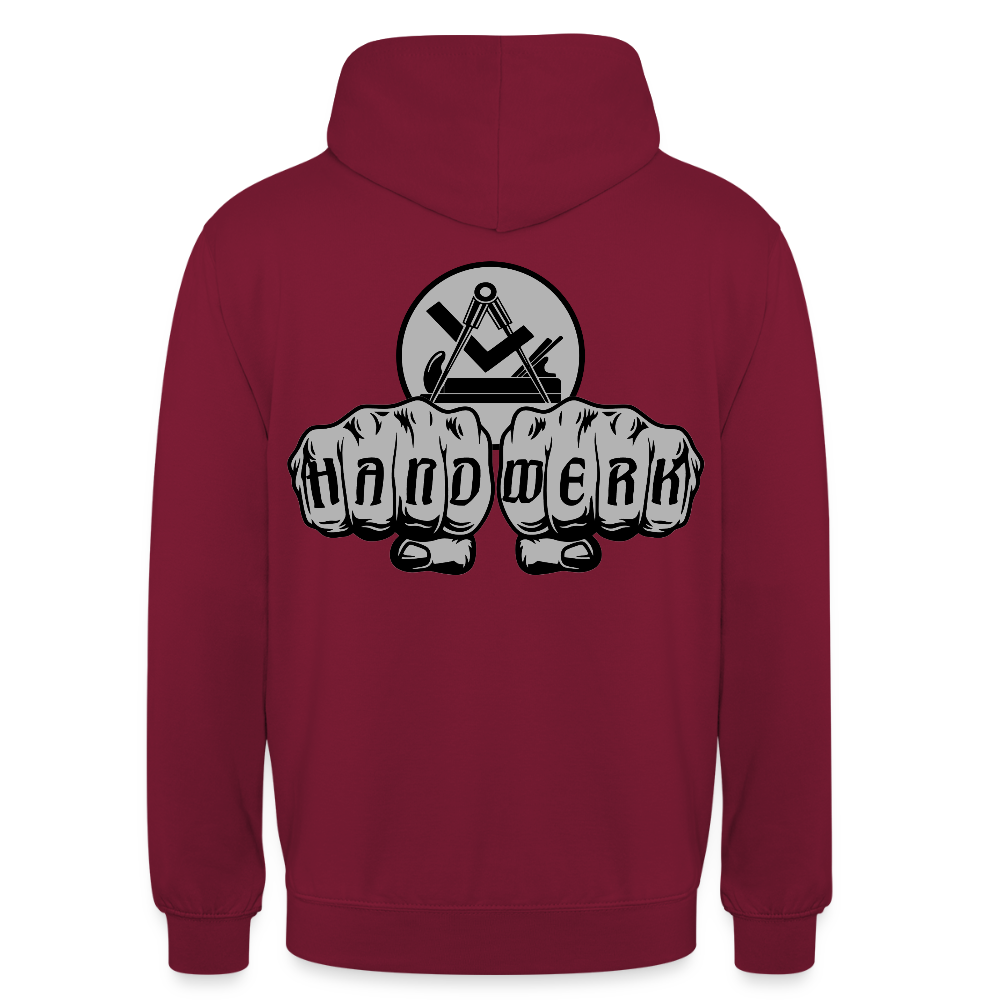 Unisex Hoodie "Schreiner/Tischler" beidseitig bedruckt Unisex Hoodie {{ color }}