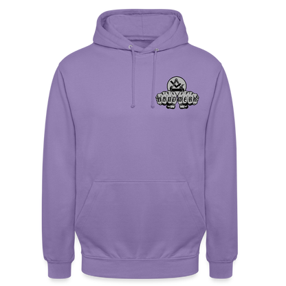 Unisex Hoodie "Schreiner/Tischler" beidseitig bedruckt Lavendel Unisex Hoodie {{ color }}