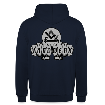 Unisex Hoodie "Schreiner/Tischler" beidseitig bedruckt Unisex Hoodie {{ color }}