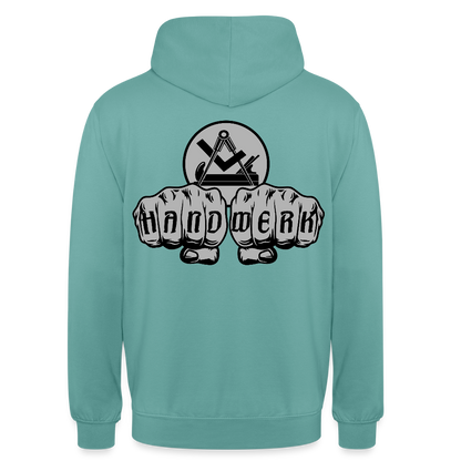 Unisex Hoodie "Schreiner/Tischler" beidseitig bedruckt Unisex Hoodie {{ color }}