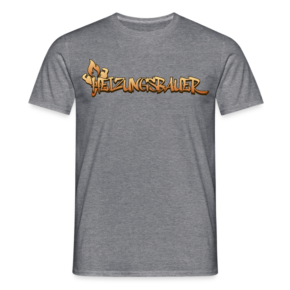 Unisex T-Shirt "Heizungsbauer" Graphit meliert Männer T-Shirt {{ color }}
