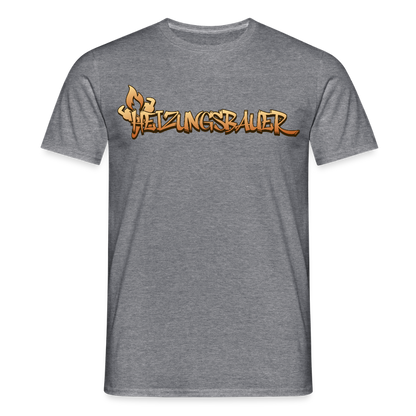 Unisex T-Shirt "Heizungsbauer" Graphit meliert Männer T-Shirt {{ color }}