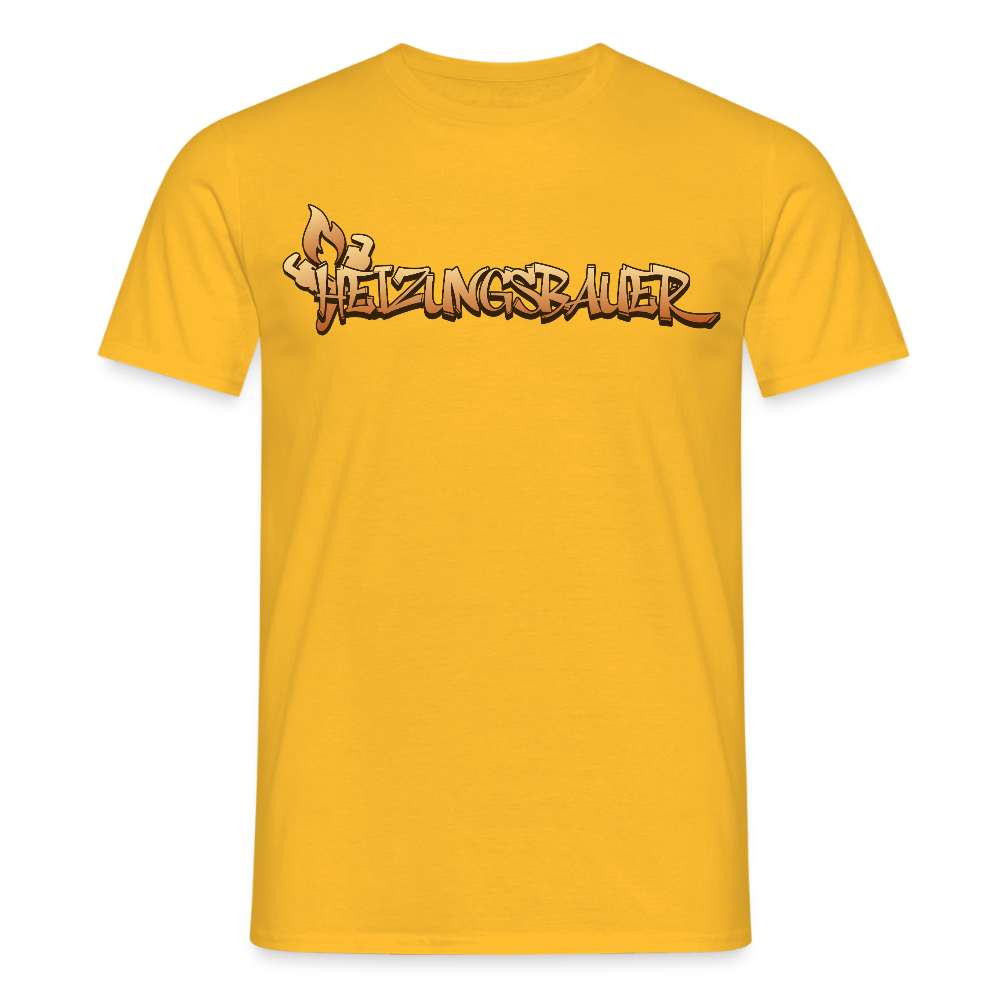 Unisex T-Shirt "Heizungsbauer" Gelb Männer T-Shirt {{ color }}
