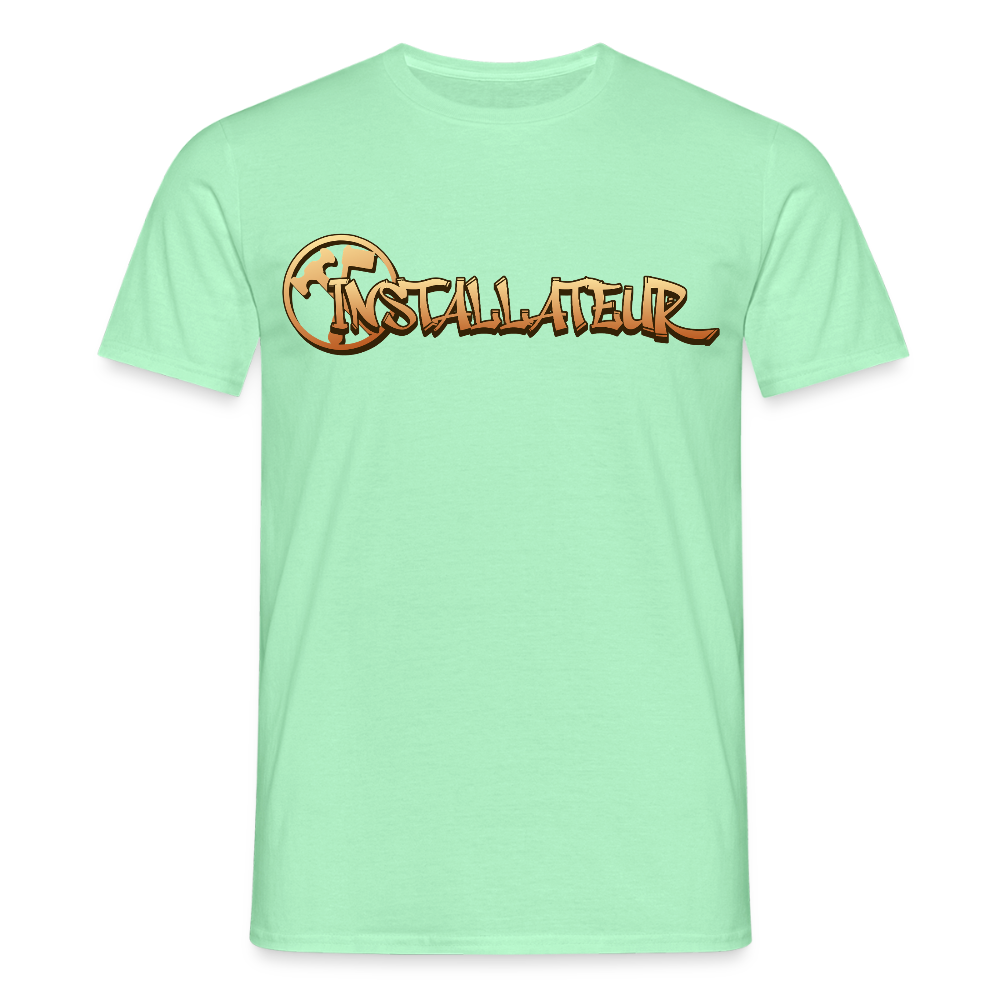 Unisex T-Shirt "Installateur" Mintgrün Männer T-Shirt {{ color }}