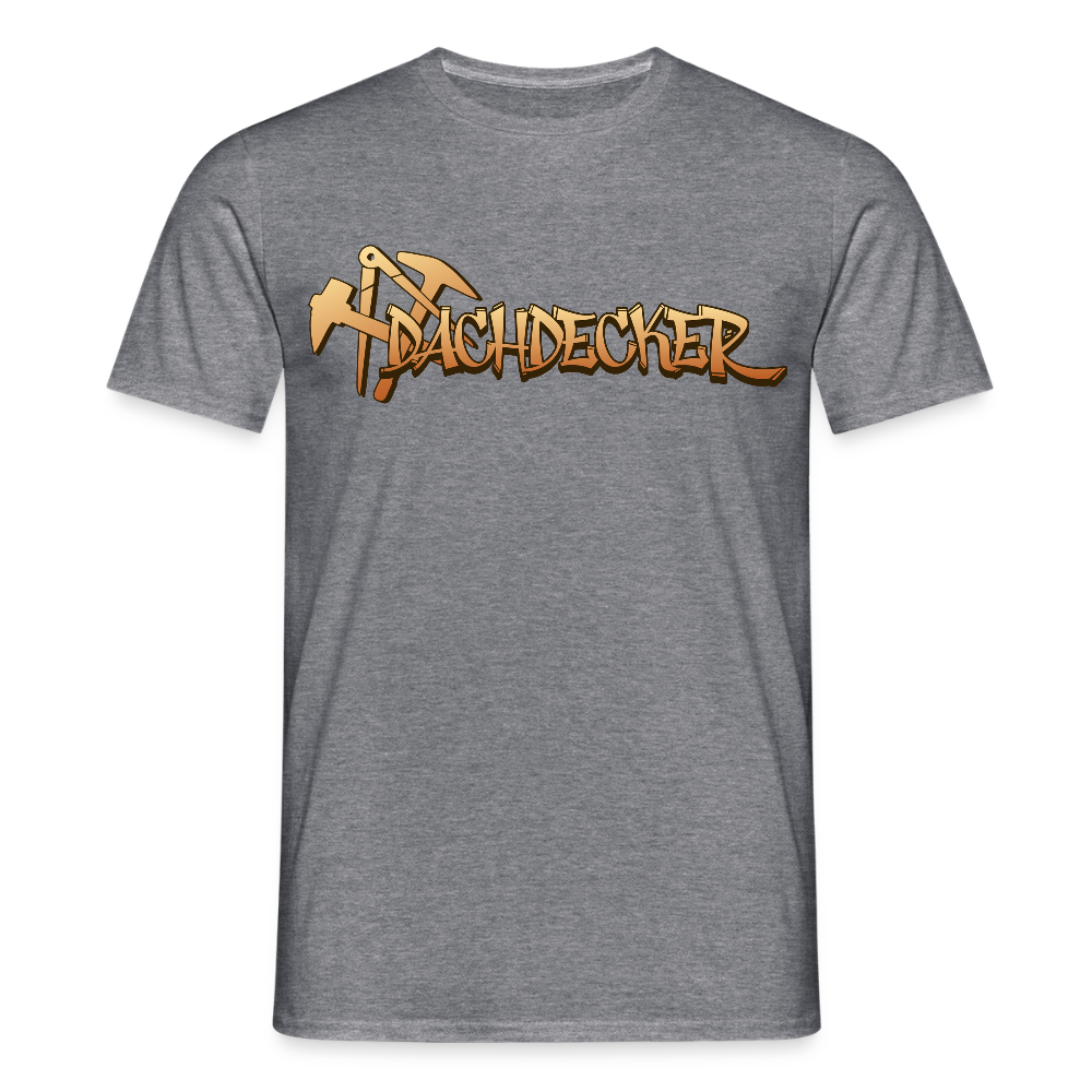 Unisex T-Shirt "Dachdecker" Graphit meliert Männer T-Shirt {{ color }}
