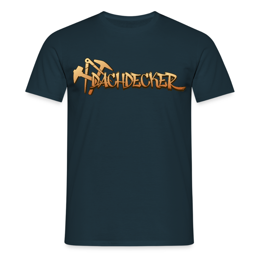 Unisex T-Shirt "Dachdecker" Navy Männer T-Shirt {{ color }}