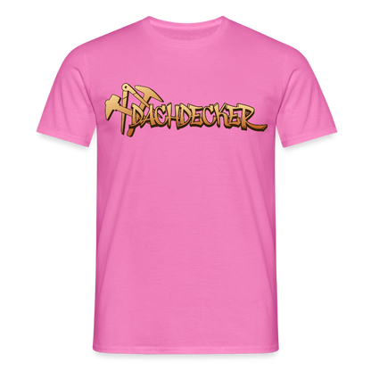 Unisex T-Shirt "Dachdecker" Pink Männer T-Shirt {{ color }}