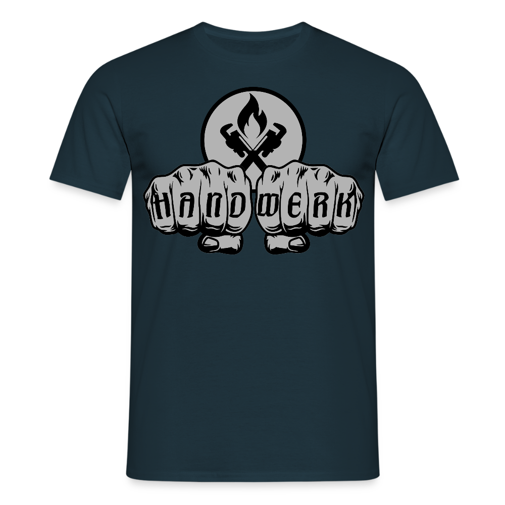Unisex T-Shirt "Heizungsbauer" Navy Männer T-Shirt {{ color }}