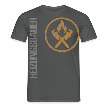 Unisex T-Shirt "Heizungsbauer" Anthrazit Männer T-Shirt {{ color }}