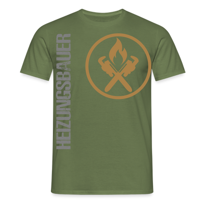 Unisex T-Shirt "Heizungsbauer" Militärgrün Männer T-Shirt {{ color }}