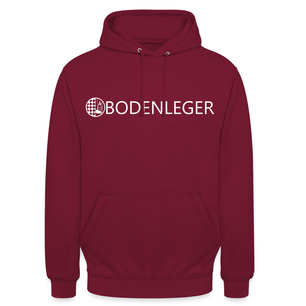Unisex Hoodie "Bodenleger" Bordeaux Unisex Hoodie {{ color }}