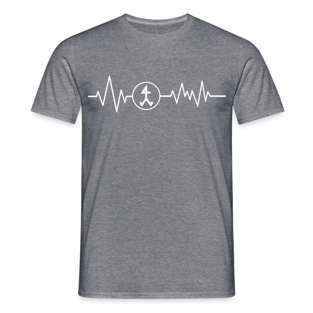 Unisex T-Shirt "Steinmetz" Graphit meliert Männer T-Shirt {{ color }}