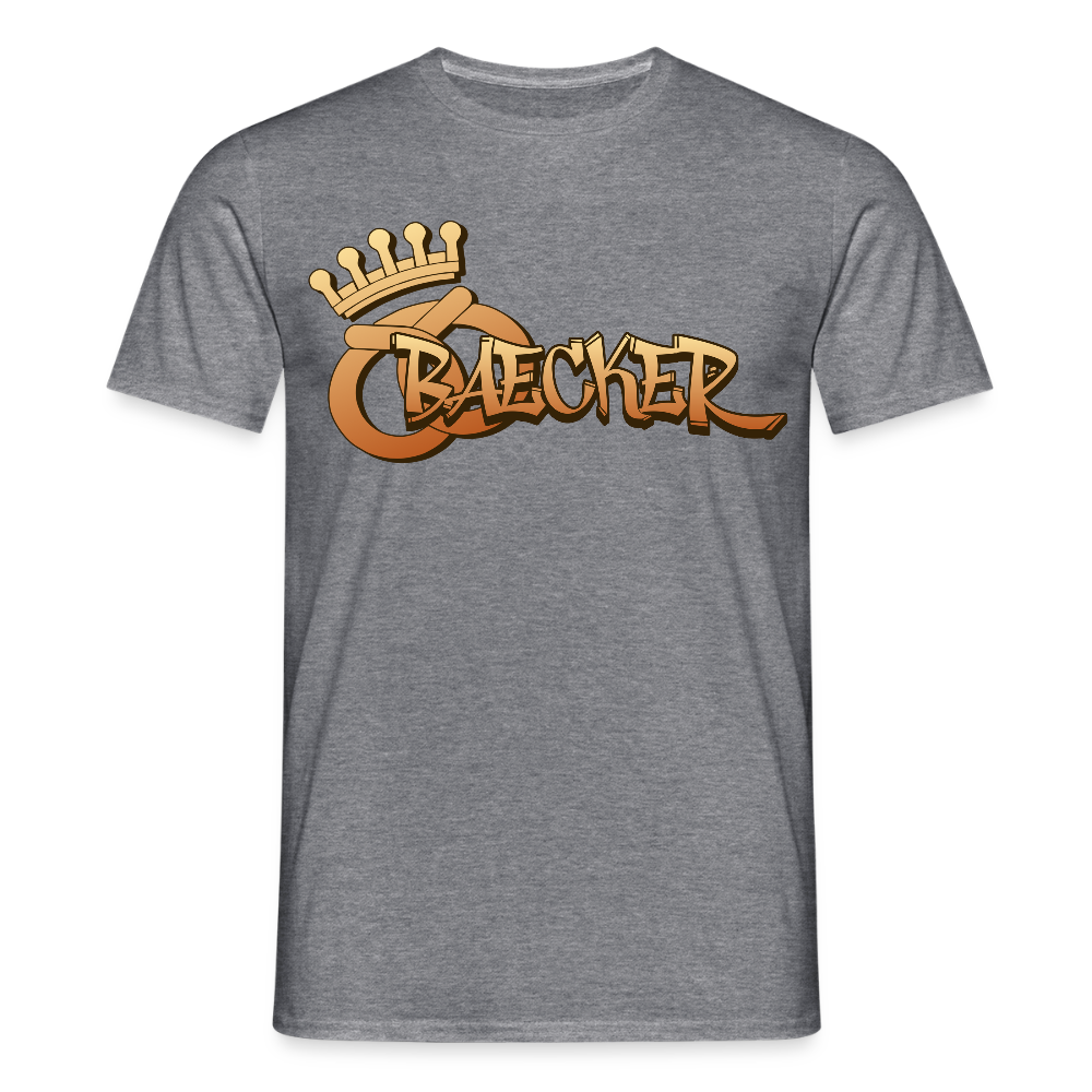 Unisex T-Shirt "Bäcker" Graphit meliert Männer T-Shirt {{ color }}
