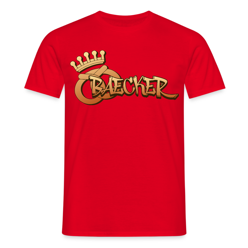 Unisex T-Shirt "Bäcker" Rot Männer T-Shirt {{ color }}