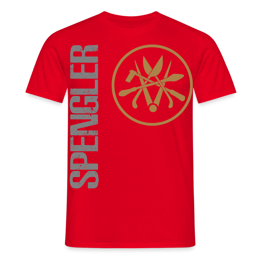 Unisex T-Shirt "Spengler" Rot Männer T-Shirt {{ color }}