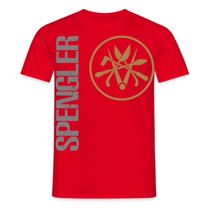 Unisex T-Shirt "Spengler" Rot Männer T-Shirt {{ color }}