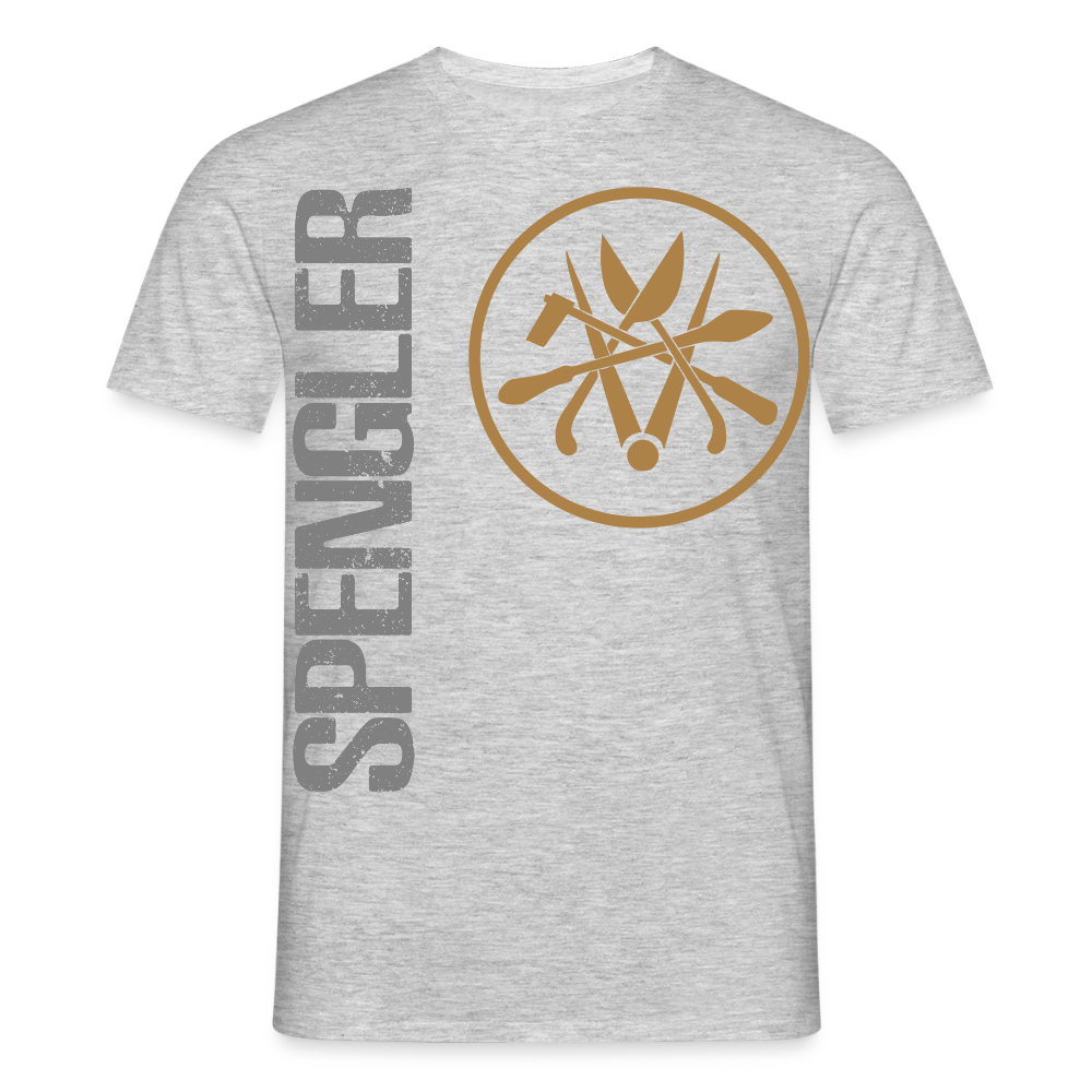 Unisex T-Shirt "Spengler" Grau meliert Männer T-Shirt {{ color }}