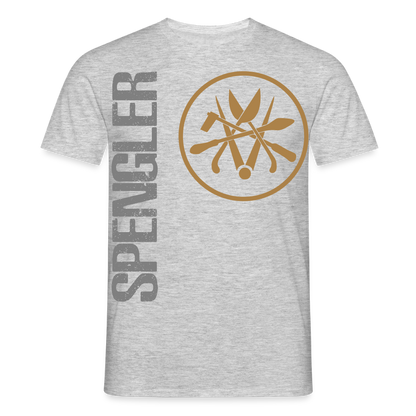 Unisex T-Shirt "Spengler" Grau meliert Männer T-Shirt {{ color }}