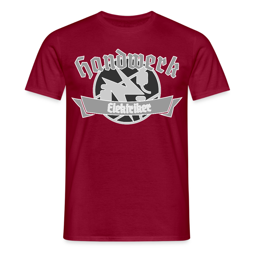 Unisex T-Shirt "Elektriker" Ziegelrot Männer T-Shirt {{ color }}