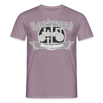 Unisex T-Shirt "Strassenbauer" Lilagrau Männer T-Shirt {{ color }}