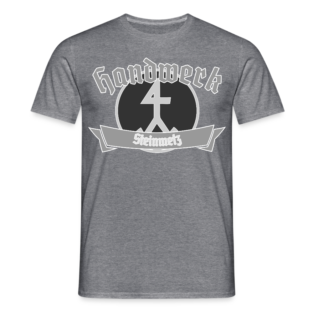 Unisex T-Shirt "Steinmetz" Graphit meliert Männer T-Shirt {{ color }}