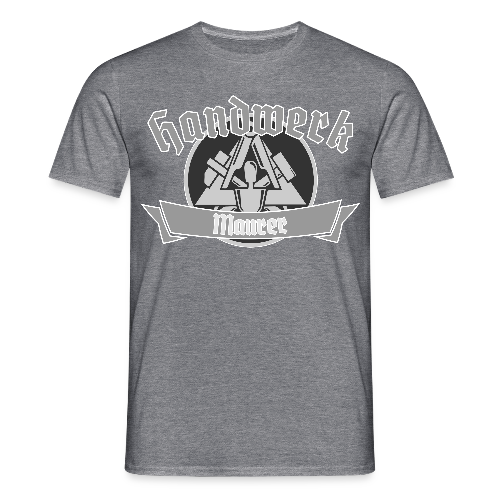 Unisex T-Shirt "Maurer" Graphit meliert Männer T-Shirt {{ color }}