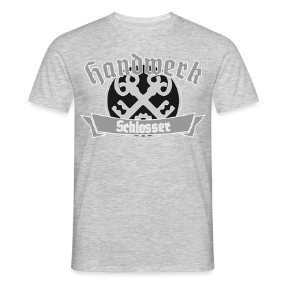 Unisex T-Shirt "Schlosser" Grau meliert Männer T-Shirt {{ color }}